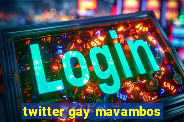 twitter gay mavambos